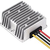 AEDIKO DC Voltage Reducer Converter DC 8V-40V to 12V 10A 120W Reducer Power Converter Waterproof Regulator Module Transformer