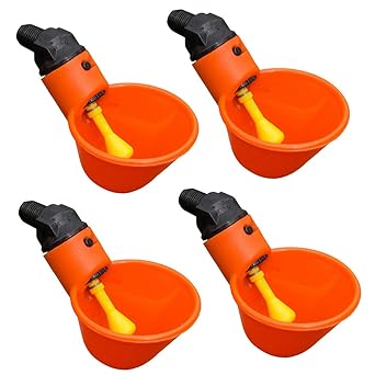 Amazon Com 4 Automatic Waterer Drinker Cups Chicken Coop