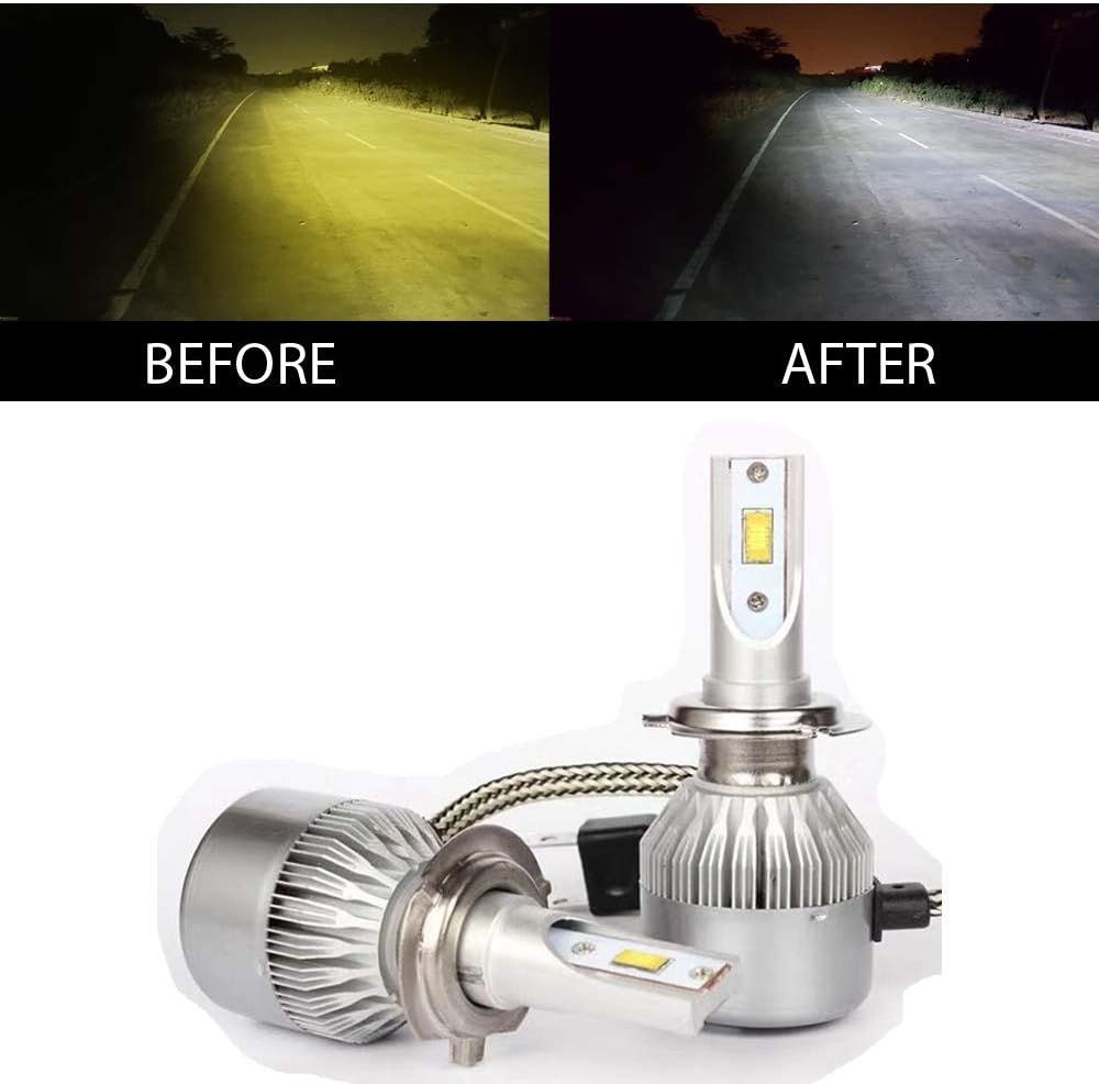 Vheelocityin Car White Light Car HID H4 Light - 6 Months Warranty for Hyundai Santro
