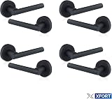 XFORT Matt Black Liberty Lever Rose Door Handles 4 Pack Internal Wooden Door Set view 7