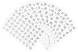 HYBSK 13mm Silver Foil Star Stickers Reward Charts Seals Labels 540 Pack view 2