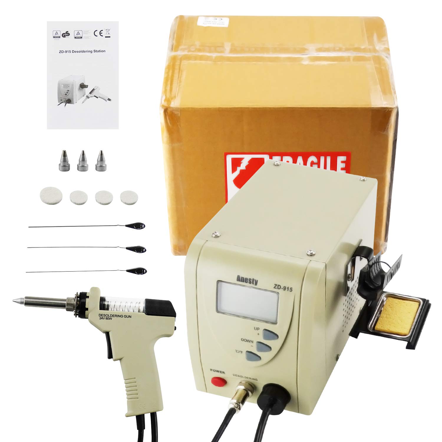 Pro Digital Vacuum Desoldering Station, Anesty Professional Removal