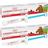 OZIPCO Ivermectin Horse Paste 1.87% | Apple Flavor &ndash; 6.08g Syringe for Equine Use Only Up to 1250 LB (2-Pack)
