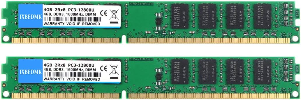 Kuesuny 4gb Ddr3l 1600 Udimm Ram Pc3l 12800 Pc3l 12800u 4gb Cl11 240 Pin 2rx8 Dual Rank Non Ecc Unbuffered 1 35v 1 5v Desktop Computer Memory Module Upgrade Blue At Amazon Com