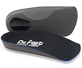 Dr. Foot's 3/4 Length Orthotic Inserts, Self-Adhesive Half Shoe Insoles for Flat