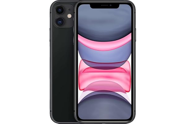 Apple iPhone 11, 64GB, Black - Unlocked (Renewed)