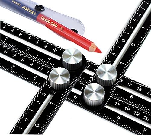 UPGRADED Metal Multi Angle Measuring Ruler is made of premium alluminum alloy, including the screw caps and the built-in galvanized iron bolts.Perfect for Any DIY Project