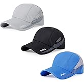 HH HOFNEN Quick Dry Cap Lightweight Running Hats Outdoor Airy Mesh Adjustable Sports Sun Hat UV Protection Hat for Men Women