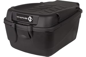 M-WAVE Amsterdam Easy Box Rear Carrier Top Case in Two Sizes, Black