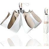 Nuxer UV Sun Umbrella Compact for Rain Folding Travel Umbrella Automatic Open Close UPF 50+ Windproof Rainproof