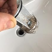 Haarsieb Haarfänger 10er Waschbecken mit Hebestopfen Waschtisch Sieb