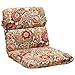 Pillow Perfect Bright Floral Indoor/Outdoor 1 Piece Split Back Chair Cushion Set With Ties, 1 Count, 40.5