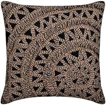 Amazon Com Handmade Pillow Covers 22x22 Inch 55x55 Cm Black