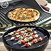 LauKingdom Round BBQ Grill Mats, 15 inch Set of 5 Non-stick Reusable Easy-clean Grilling Mat