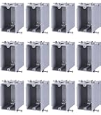6-Pack One Gang Old Work Electrical Outlet Box, Standard 14 Cubic Inch