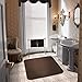 House, Home and More Skid-Resistant Carpet Indoor Area Rug Floor Mat - Chocolate Brown - 3 Ft X 3 Ft - Non Slip Rubber Backing, Stain Resistant, Dog Friendly, Living Room Bedroom Kitchen Entryway