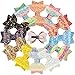 XIMA 12pcs Glitter Sparkly Bows Clips for Girls Hair Pin Rainbow Hair Bows for Hair Accessoires (12pcs-Glitter Rainbow bow clip)