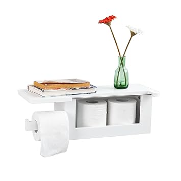 Sobuy Frg175 W Dérouleur Papier Toilette Distributeur Wc Porte