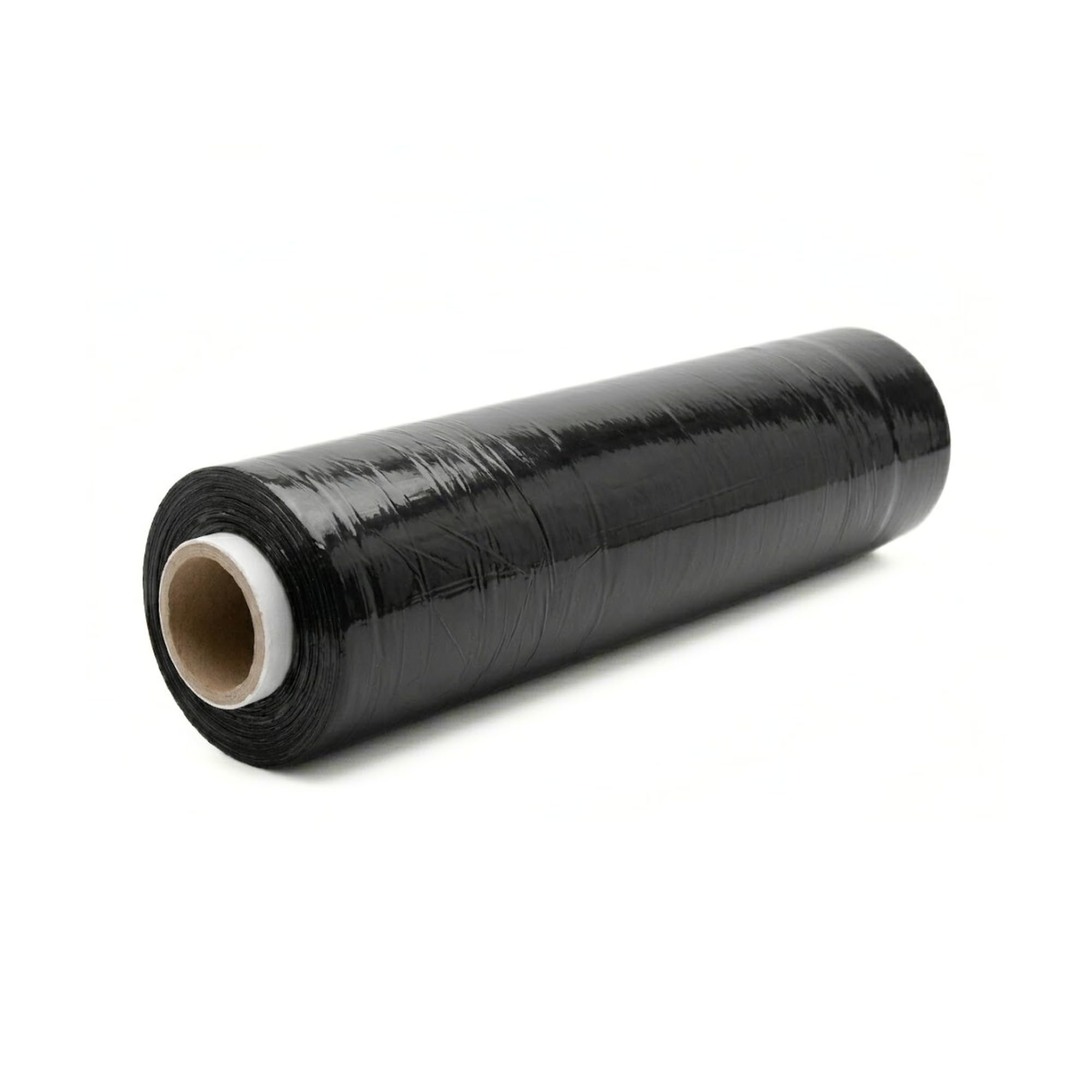 Straame Heavy Duty Strong Pallet Wrap Cling Film Packaging for Industrial, House Moving, Packing, Furniture Wrapping, Storage - Tear Resistant - Water & Moisture Proof 400mm x 250m (Black, 1 Roll)
