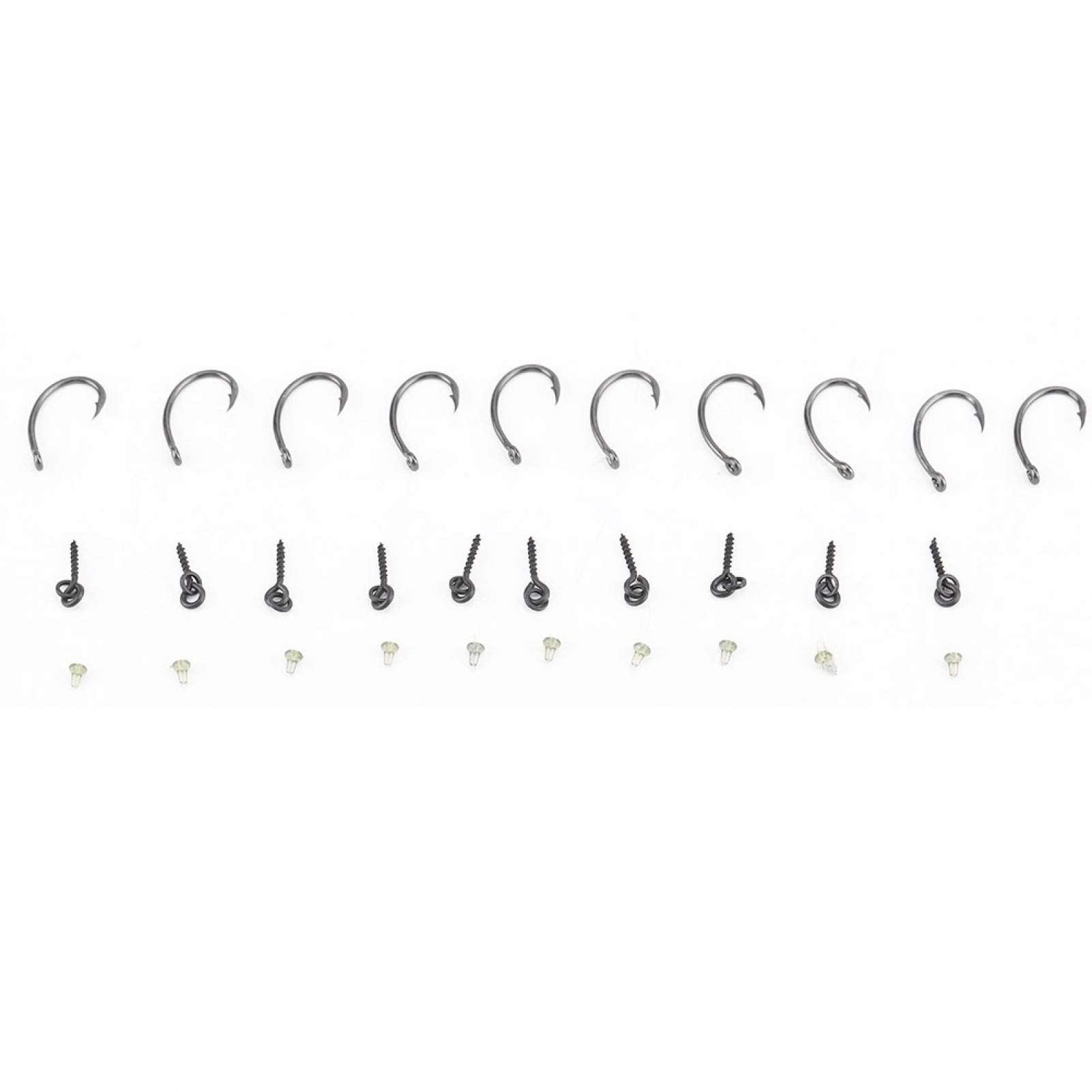 Vbestlife Trap Fishing Hooks, 30Pcs/Set Carp Fishing Baits, Carp Fishing Ronnie Rig Hook Bait for Anglers