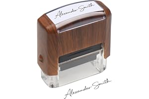Custom Signature Stamp, Personalized Self-Inking Signature Stamp - Choose from 14 Color Stamp Devices and 17 Ink Colors