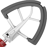 Flex Edge Beater for Kitchenaid Attachments,Flat Beater with Both-Sides Flexible Silicone Edges Bowl Scraper for Kitchenaid 4