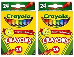 Crayola 24 Count Box of Crayons Non-Toxic Color