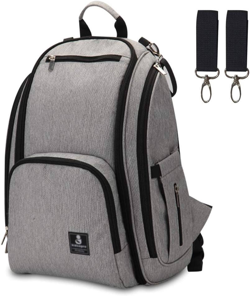 Amazon Co Jp Ailes マザーズバッグ リュック 大容量 多機能 盗難防止ポケット 保温ポケット付き 軽量 グレー ベビー マタニティ