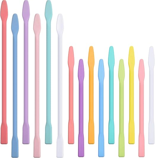 15 Pieces Silicone Stir Sticks Resin Mix Sticks Facial