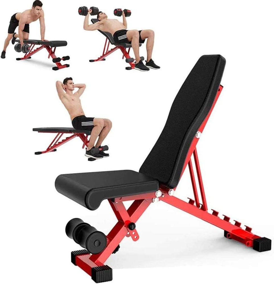 BracaeAdjustable Weight Bench Foldable Weight Bench Sit-up Bench Bench Press Dumbbell Bench Multi Function Fitness Bench Exercise Workout Benchdumbbell stool