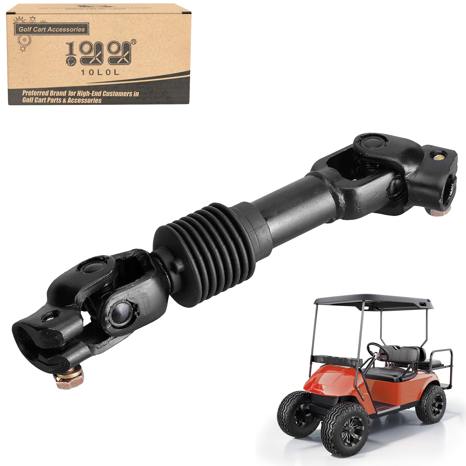 Photo 1 of 10L0L Intermediate Steering Shaft Joint for EZGO TXT 2001-up Golf Cart, Steering Yoke Replace OEM# 70580G01 70580-G01