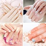 Hyrew FANTESI 1000 Pcs Acrylic Nail Tips French Half Cover U Shape view 6