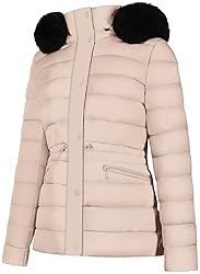 BodiLove Women's Winter Quilted Puffer Short Coat