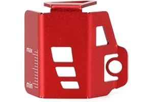 MODEER Rear Brake Fluid Reservoir Cover Protector Compatible with Yamaha MT03 MT07 MT09 MT25 YZFR1 YZFR1M YZFR3 YZFR6 YZFR15 YZFR15 V3 YZFR25-2022 MT 03 07 09 25 YZF R1 R3 R6 R15 Accessories (Red)