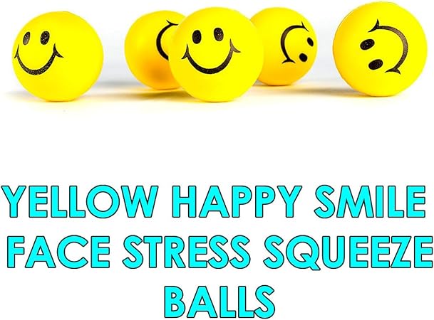 smiley face stress ball with orbeez