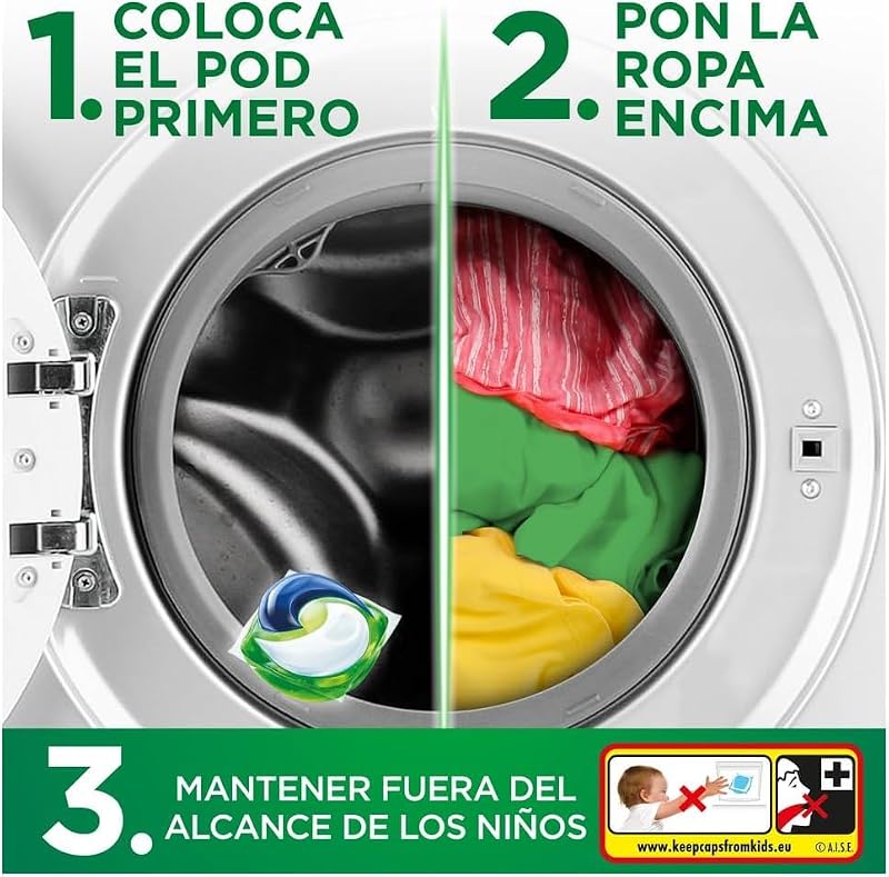 PODs Platinum, Detergente Líquido En Cápsulas Frescor De Abril Cápsulas, 35 Lavados