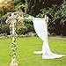 yazi 60x120 inch White Lace Table Runner Spring Summer Classical Wedding Decor, Table Runner Lace Overlay Baby & Birthday Party Rustic Wedding Party Reception Decorations