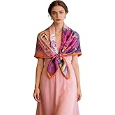 Yesangle 43" Large Square Scarf Fashion Scarves Hair Wrapping Scarfs Night Sleeping Headscarf for Women B07