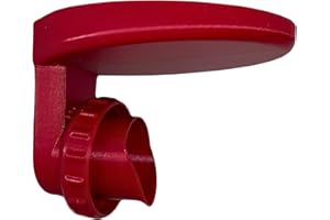 Laundry Detergent Cap Holder with Drip Return – No-Mess Cup Rest for Large Detergent Bottles – Saves Detergent & Money (RED -