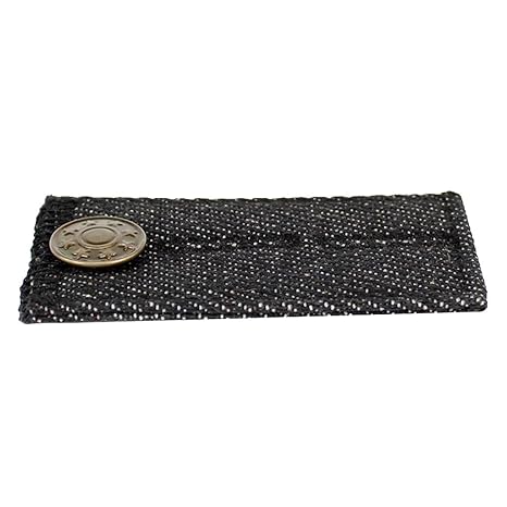 Homyl Damen Herren Hosenerweiterung Denim Bunderweiterung Hosenbund Verlängerung für Jeans Hose Rock - Schwarz