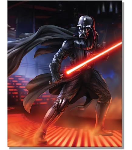 Amazon.com: Disney Star Wars Darth Vader With Lightsaber Metal
