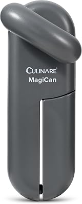 Culinare MagiCan Tin Opener Grey Stainless Steel Cutting Wheel Manual Opener view 1