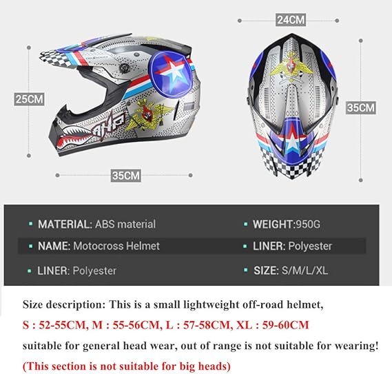 motocross helmets for big heads