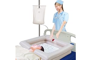 ZHUYNXIR Hair Washing Basin for bedridden, wash Hair in Bed, Designed for Disabled, Bedridden and Handicapped Portable Washing Hair Basin with Pillow.(1set=5pcs)