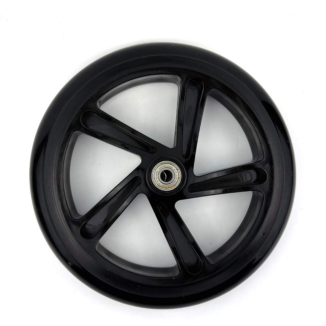 8" Adult Scooter Wheel With Bearings Kid Kickscooter PU Wheel No Need Air Trolley Wheel No Tyre Plastic Rolling Wheel