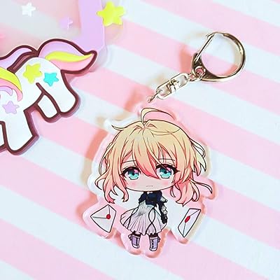 Buy Wernerk Anime Violet Evergarden Keychain Transparent Acrylic Key Chain Collectible Key Ring Bag Accessory Anime Cartoon Pendant Anime Fans Gift H03 Online In Japan B07yrkly4g