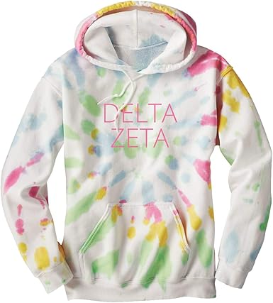 tie dye sorority hoodie