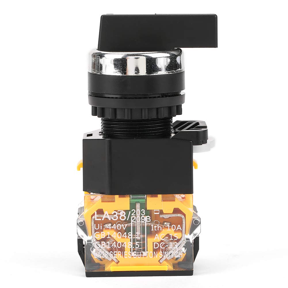 3 Position Auto Reset Selector Momentary Rotary Switch Changeover Selector Switch Rotary Cam Selector
