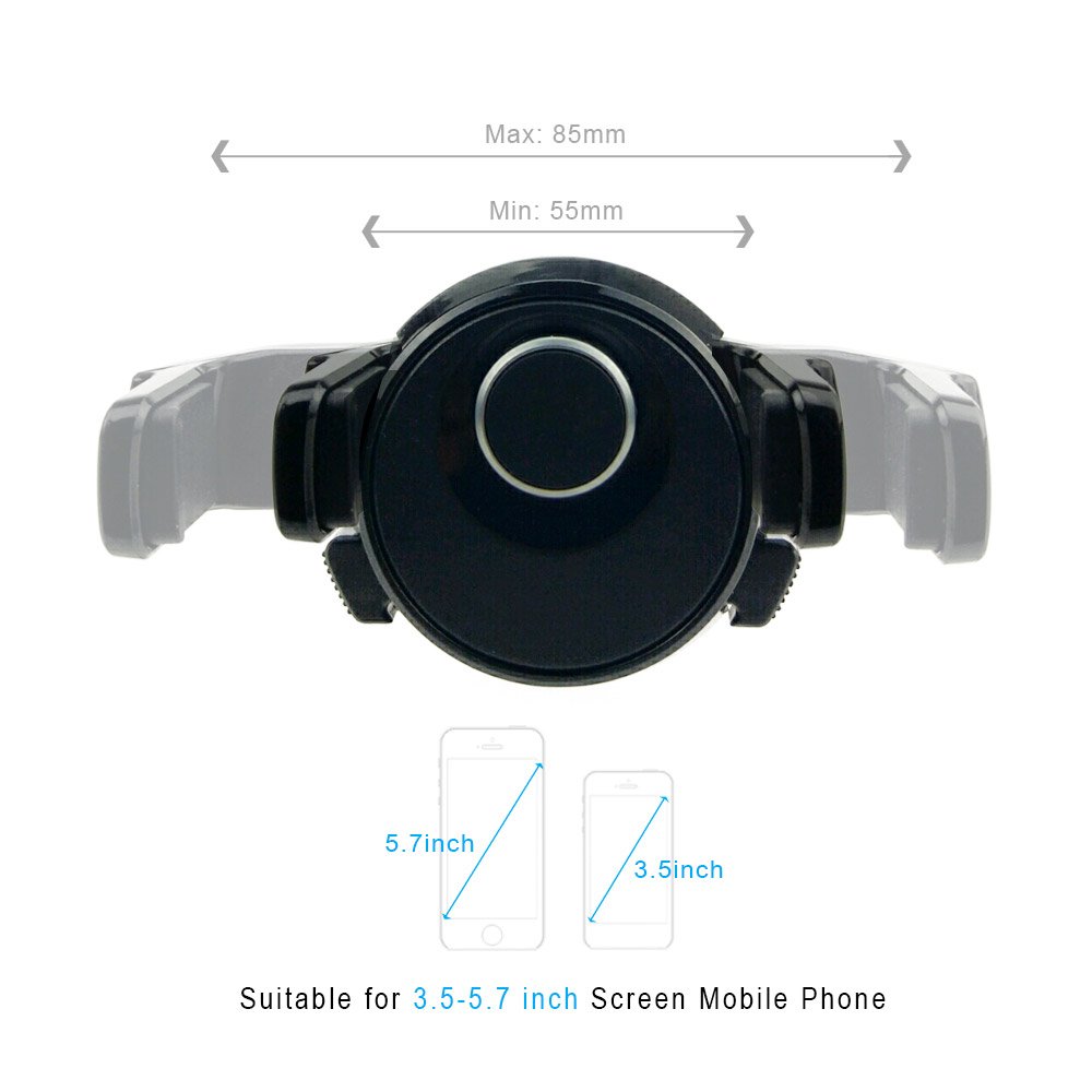 Handyhalterung Auto ，Holoko KFZ Lüftung Auto Lüftungsschlitz Universale KFZ Belüftung Halter für iPhone, Samsung, Huawei, LG und andere Smartphone(Schwarz)