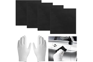 lyehip Upgrade Nano Sparkle Cloth Car Scratch Remover 5 Pcs with Glove, Nano Magic Sparkle Cloth for Car Vehicles, Easily Repair Paint Scratch, Water Spots, Swirls - Achieve, Residues